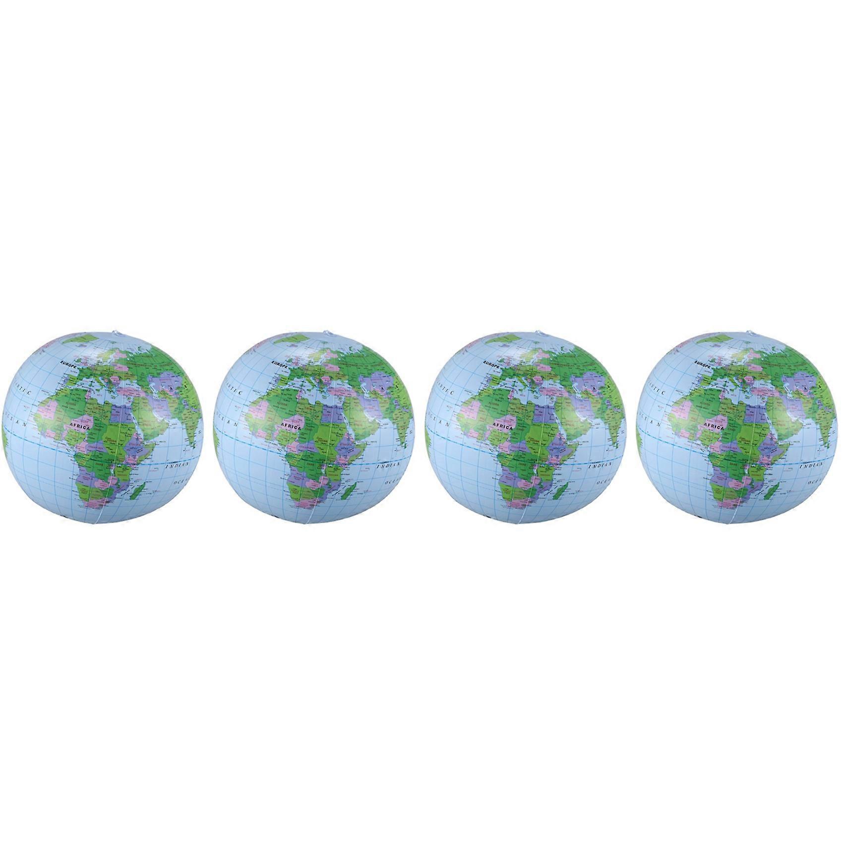 4X Inflatable Toy Globe Tellurion Training Geography Map Balloon Water Ball 40 cm