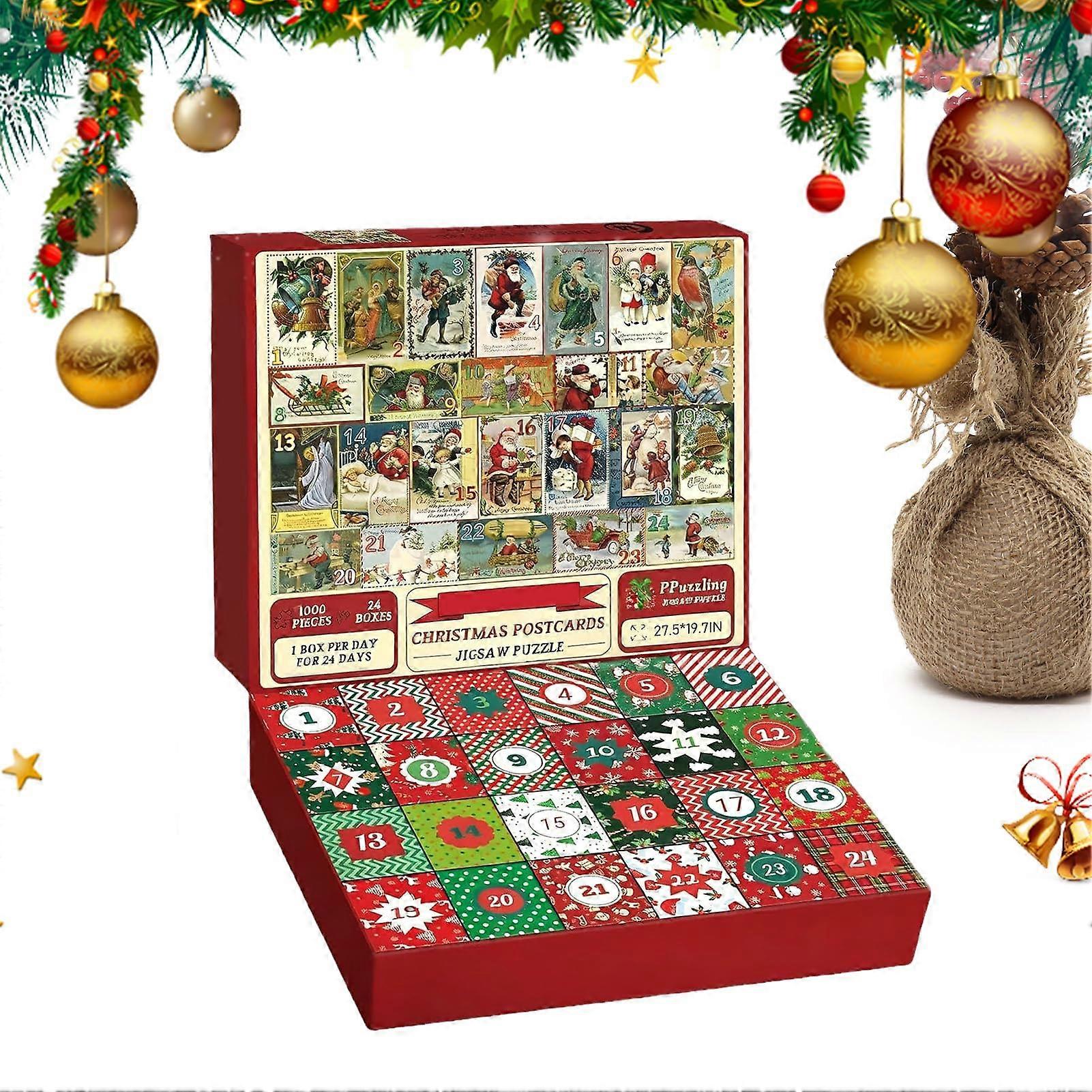 Christmas Countdown Calendar 2025 Advent Calendar with Daily Surprise Gifts for Family Fun