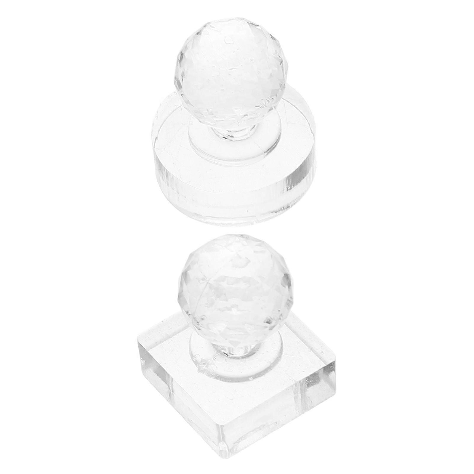 Plastic Eyeshadow Stamper Pressing Tool for Makeup 10Pcs Transparent