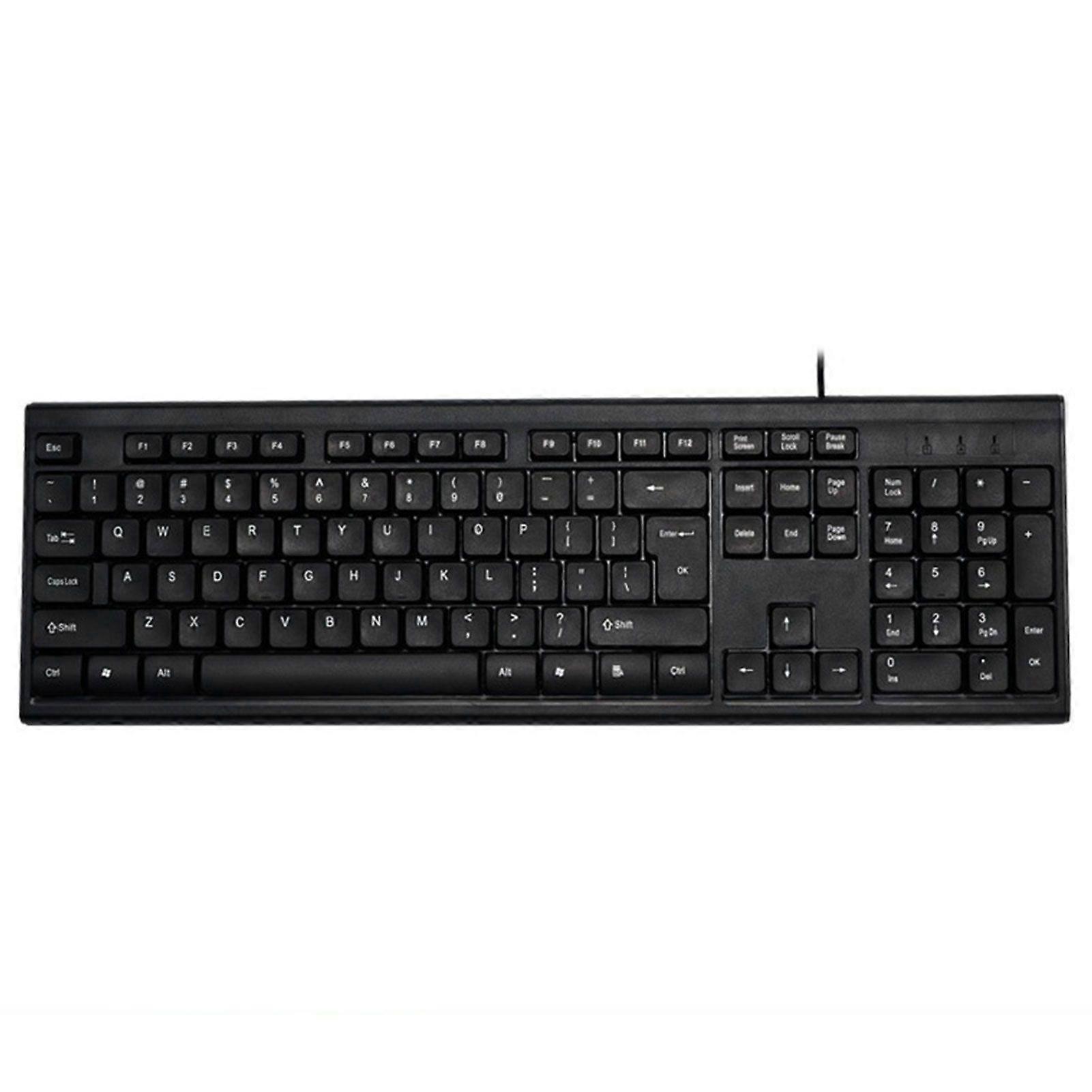 universal laptops PC wired keyboard Universal Plug Play for Laptops & Desktop. Home/Office Setup