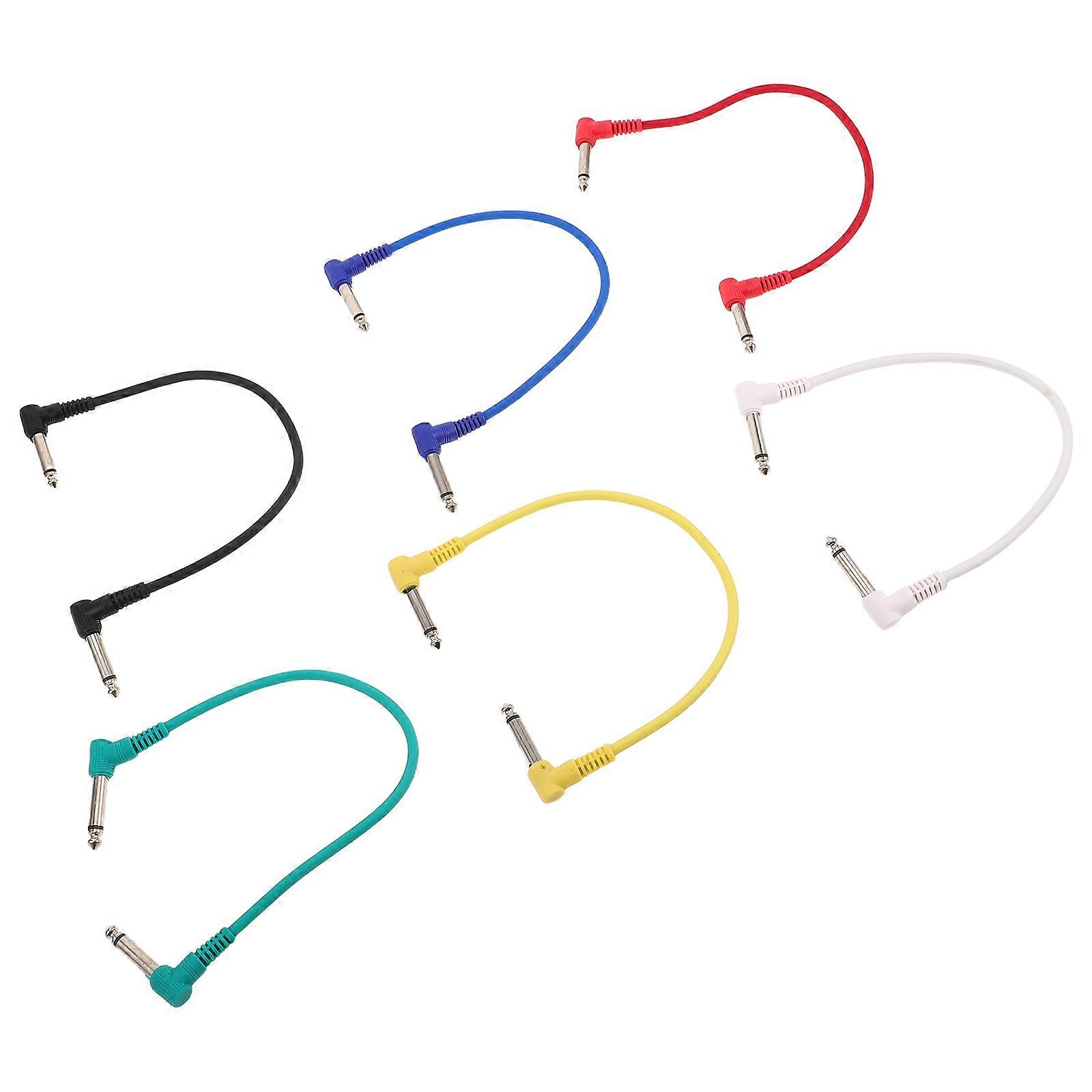 Electric Guitar Audio Patch Cable for Effects 30Pcs with Mixed Colors