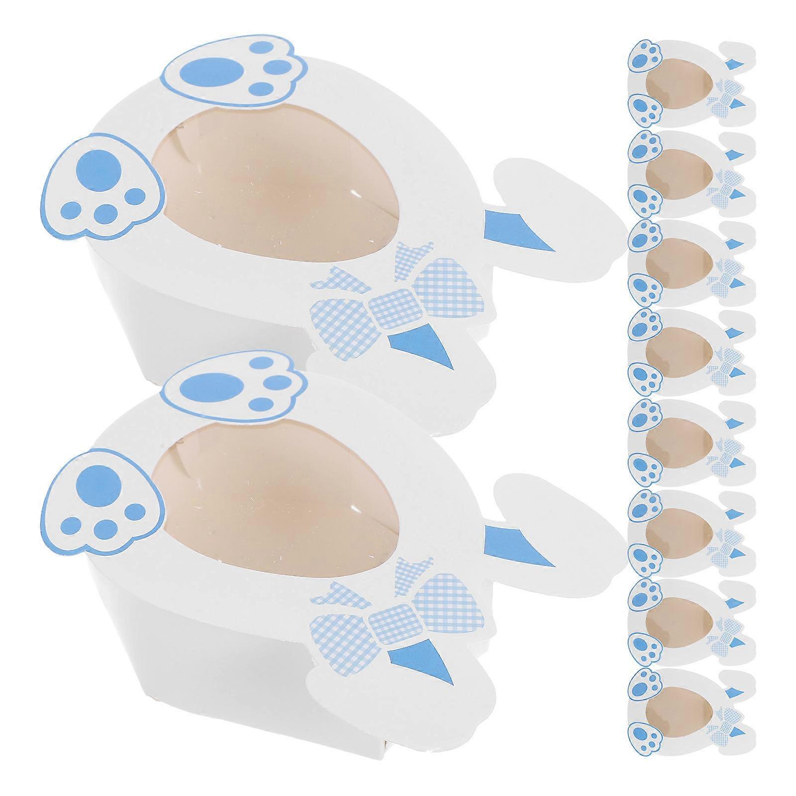 Candy Boxes Bunny Theme for Party 10Pcs Cardstock Boxes