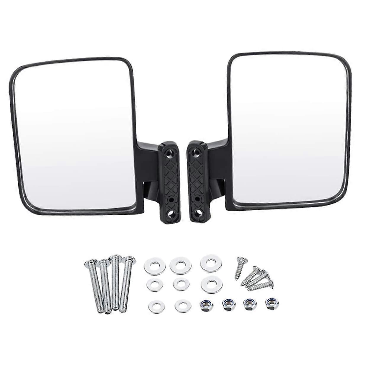 Golf Cart Mirrors Durable Convex Rearview Mirrors with Adjustable Angle for Enhanced Visibility