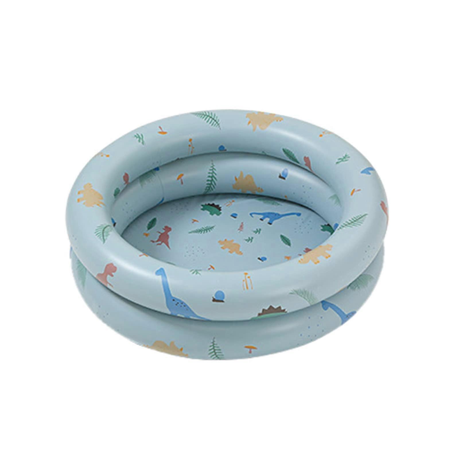 Inflatable Kiddie Pool with Thickened PunctureResistant Walls for Backyard Play, 120cm Round