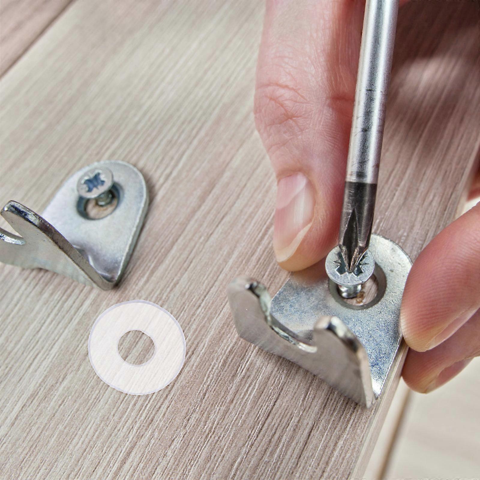 Plastic Washers Clear Plastic Replacement Washers Water Tap Use White Flat Shape 50Set