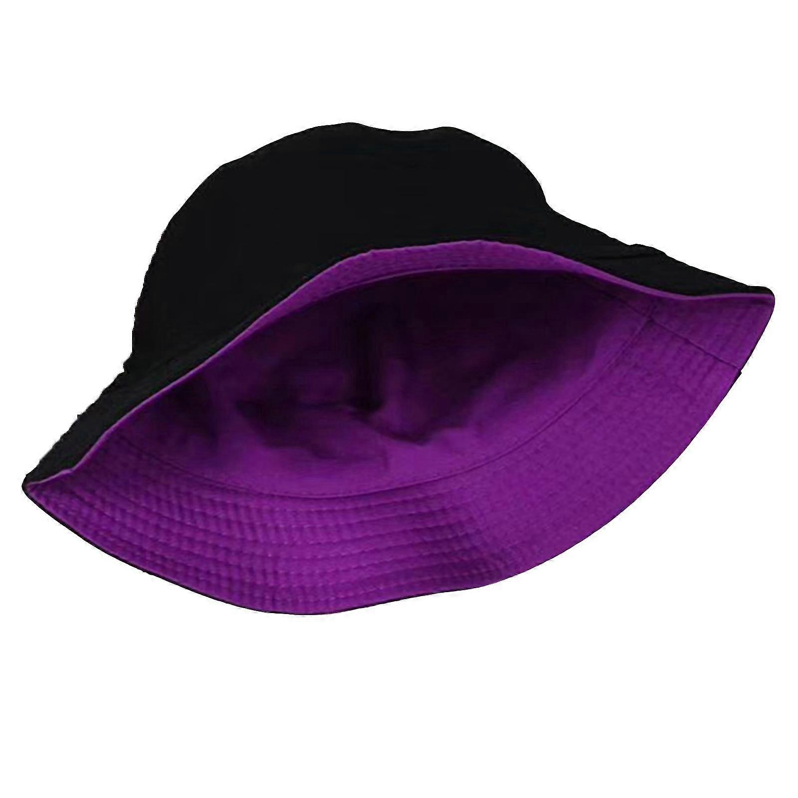 Bucket Hat Sun Block Reversible Design Cotton Solid Color Solid Color Hat for Outdoor 2025