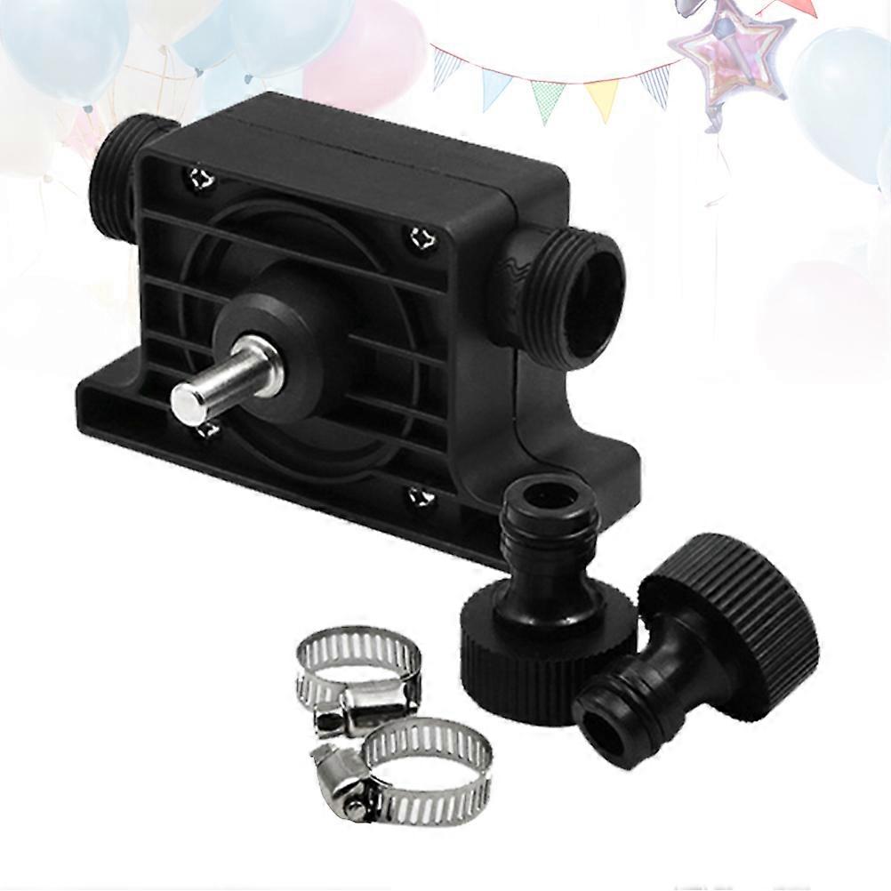 Electric Drill Drive Pump for Pumping with 2 Connectors Portable Large Flow