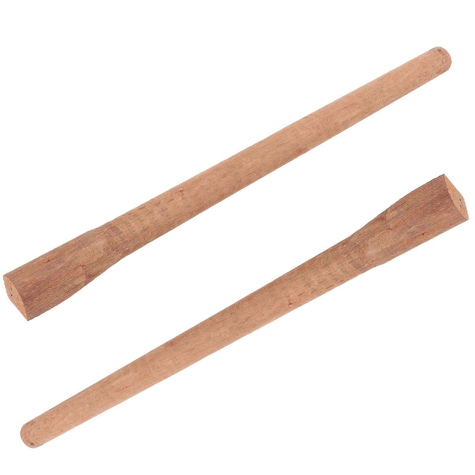 Replacement Handles 2Pcs Square Wooden Handle For Outdoor Work And Camping Durability