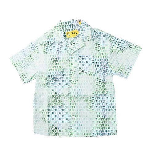 Off White Childrens/Kids Stamp Bowling Shirt
