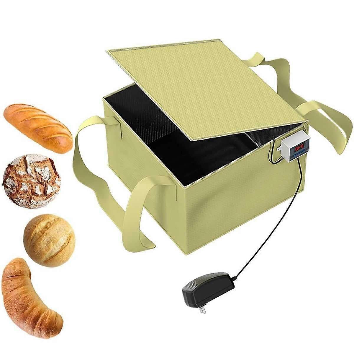 Adjustable Temperature Dough Proofer with Heater for Bread, Rice Wine and Natto Making Kit
