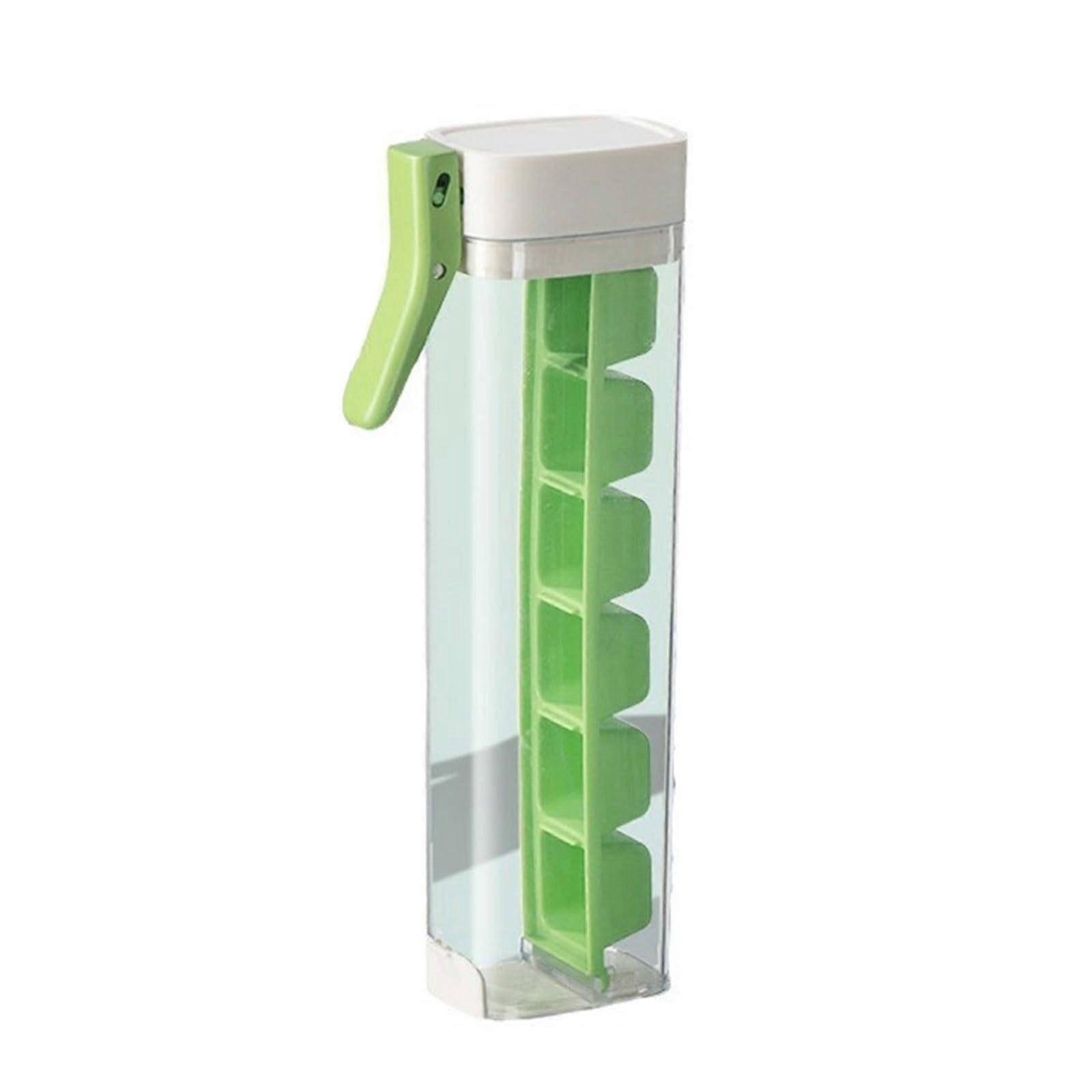 Ice Cube Tray with Single Hand Press, Easy Release Ice Mold for Drinks and Outdoor Camping