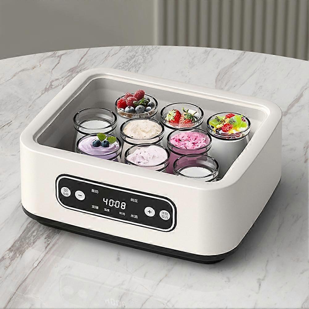 Yogurt Maker with Temperature Control and 48H Timer, Stainless Steel MultiFood Fermentation Machine