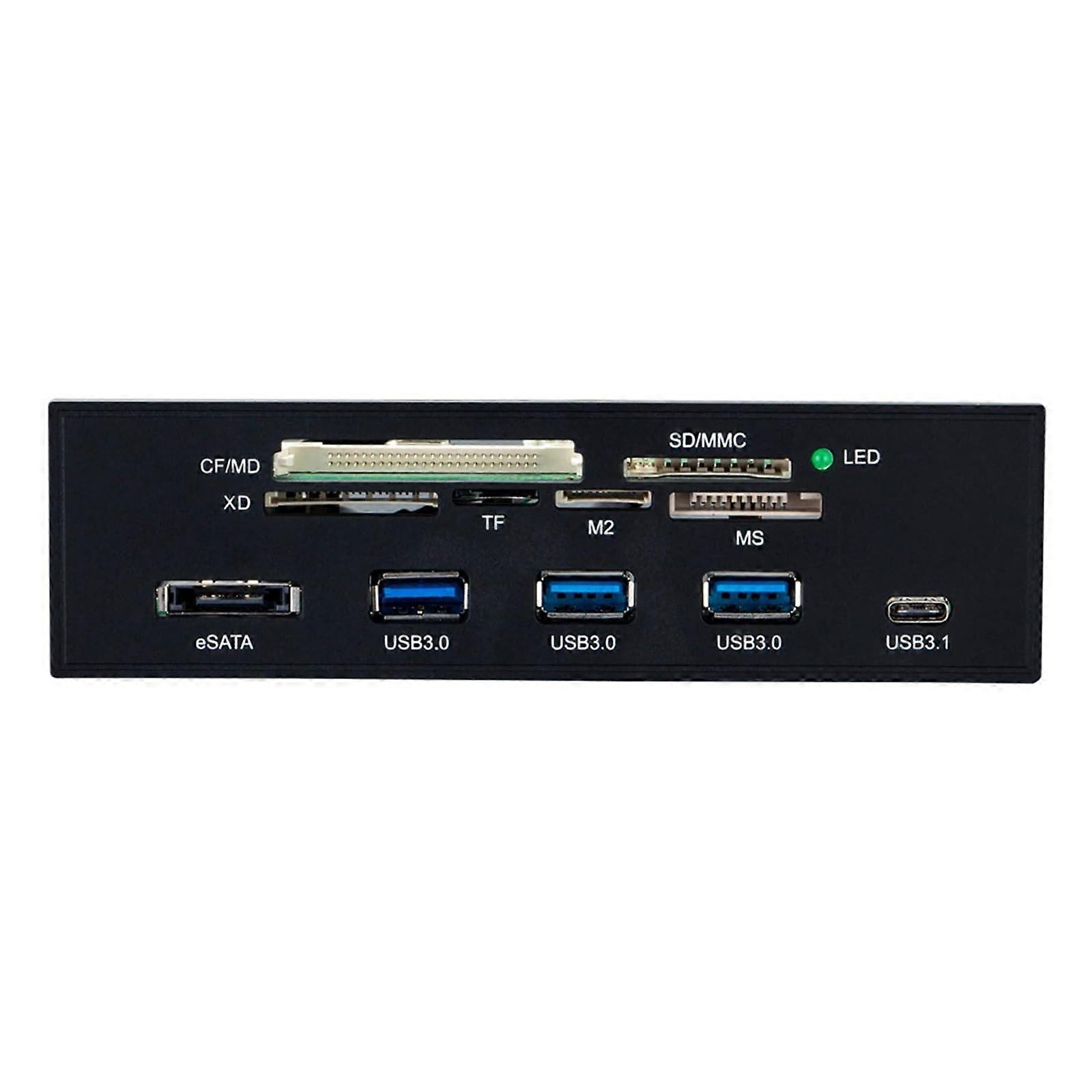 USB 3.0 Multi Card Reader 6in1  Speed 5Gbps with TypeC Port for PC and Photographers