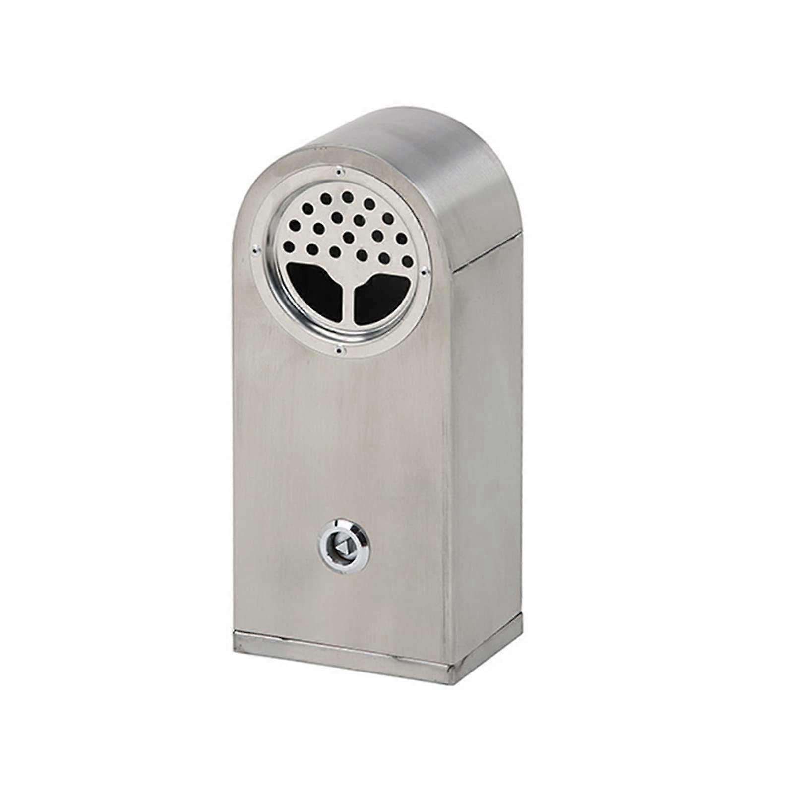 Outdoor Cigarette Receptacle Wall Mounted Ashtray with FirePreventing Design and Quick Release