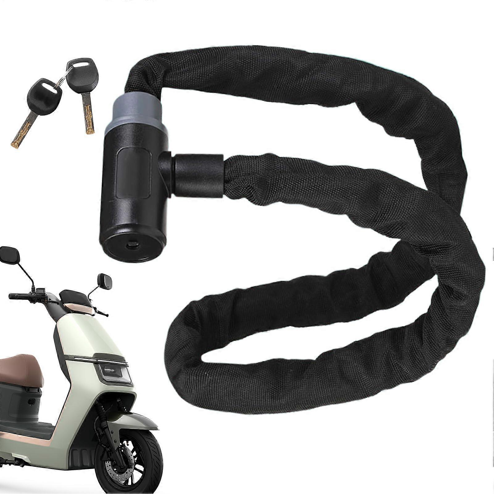 Bike Chain Lock Heavy Duty AntiTheft RustResistant Security Chain for Motorcycle and Scooter