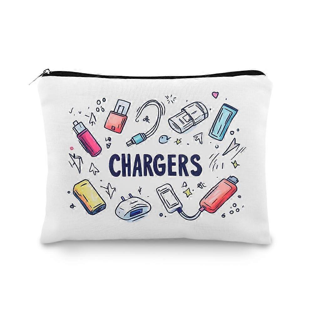 Travel Cable Organizer Bag with Large Opening, Compact Electronics Accessories Storage Case for Travel