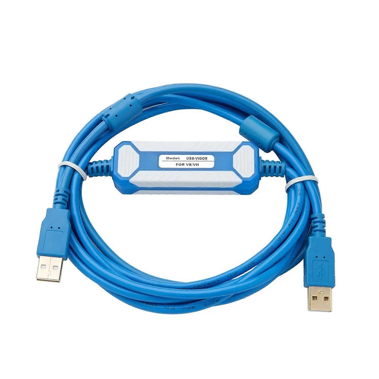 USB to RS232 Adapter PLC Programming Cable for Vigor VH VB M Series 2.5M GoldPlated Connector