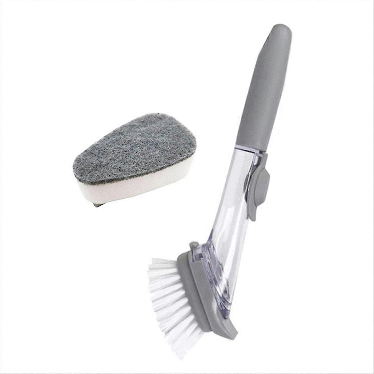 Long handle hydraulic pot washing brush