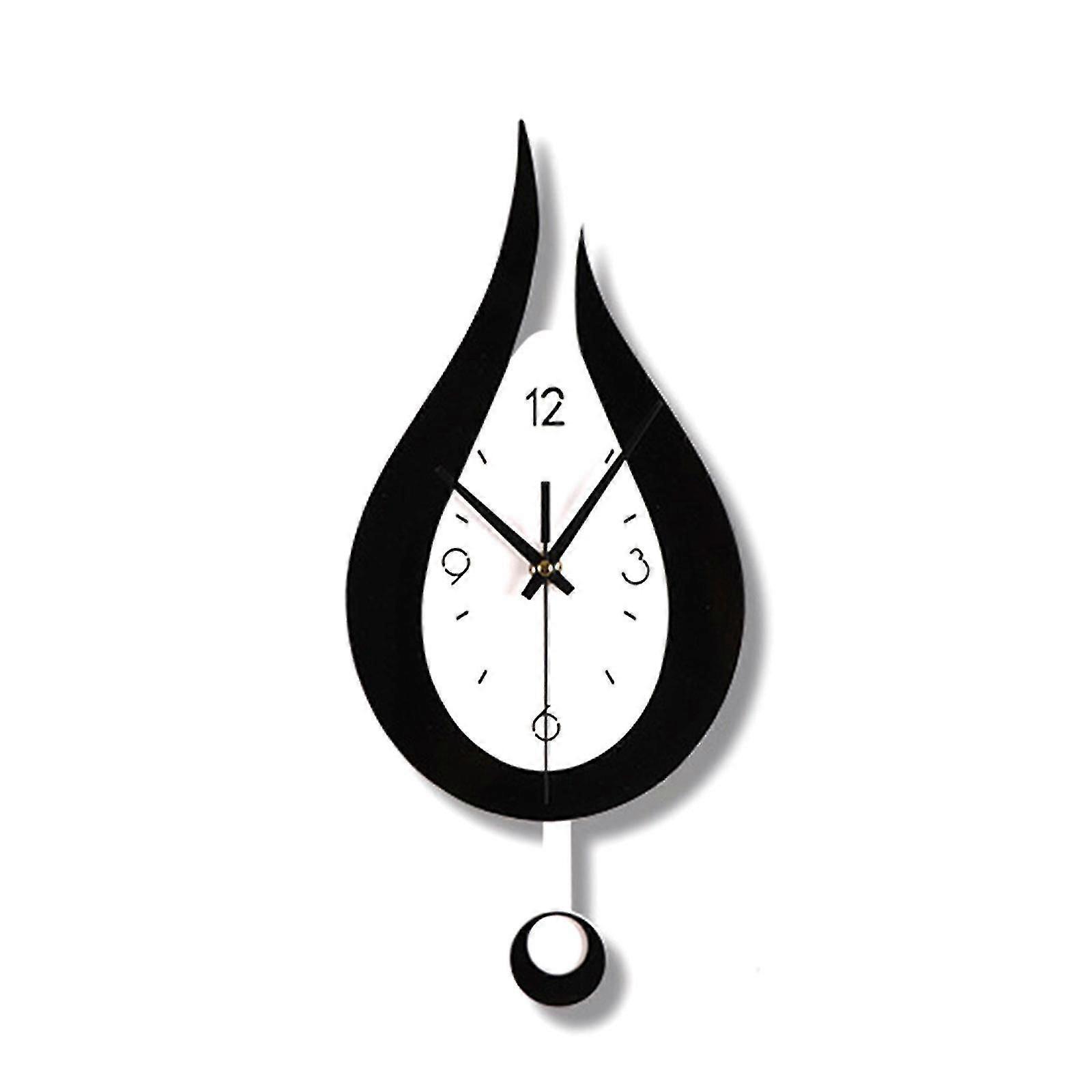 Modern Water Dropping Design Wall Clock Creative Acyrlic Pendulum Clock