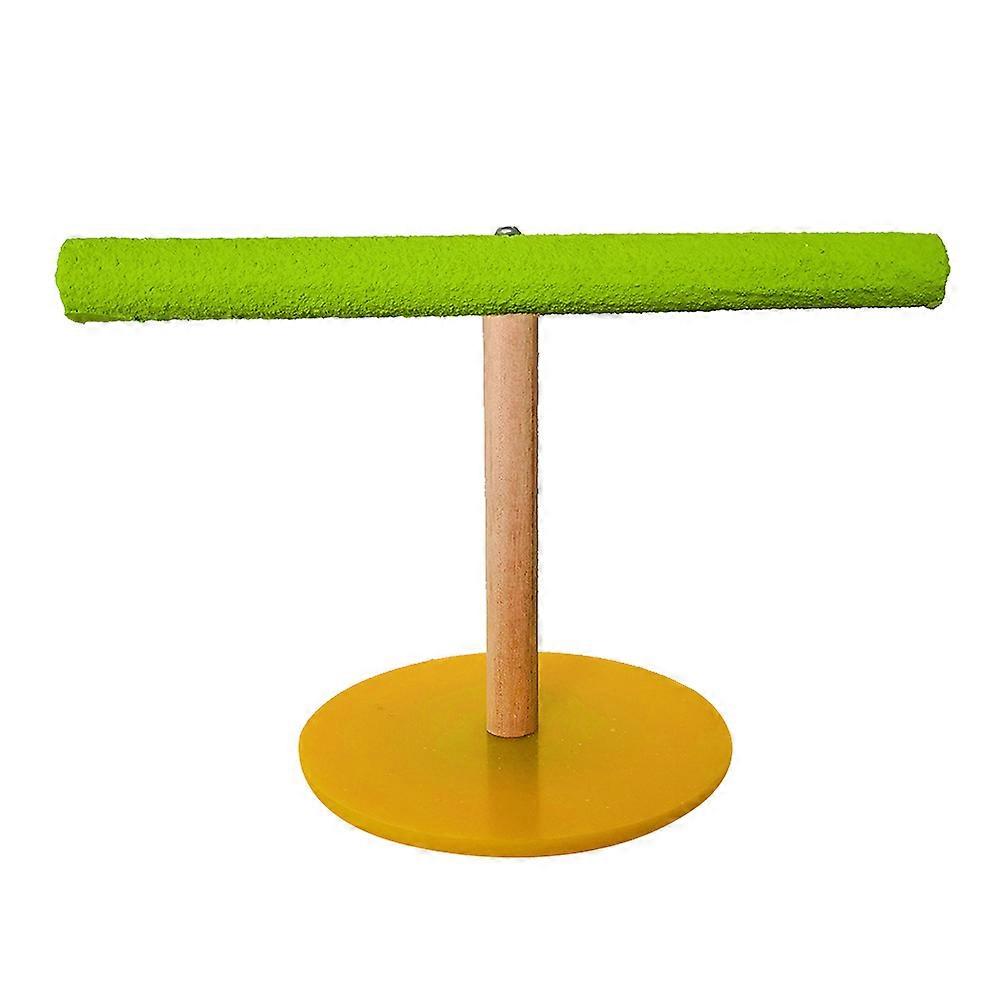 Pet Training Stand T Shaped Parrot Climbing Toy Rack 2Pcs Multi