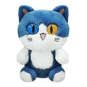 8.6 Inch Cute Blue Shark Cat Plush Pillow, Super Soft Cartoon Stuffed Animal for Kids Hug and Sleep