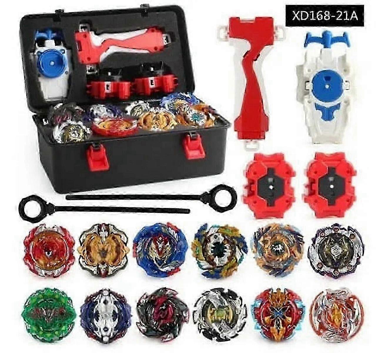 17 pcs Top Beyblade Burst Bey Blade Toy Metal Function Bay