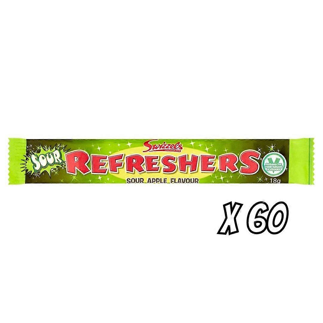 Swizzels Refreshers Sour Apple Chew Bars Pack de 60