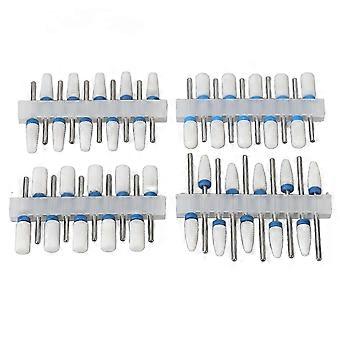 40Pcs Drill Bits Set Ceramic Stainless Steel High Strength Efficient Nail Art Tools for Home Salon Use