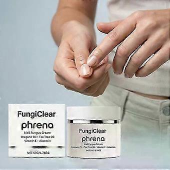 FungiClear Nail Repair Cream for Damaged, Cracked, Yellowed & Discolored Nails, with Tea Tree Oil, Oregano Oil, Vitamin E, Nail Strengthener & Growth