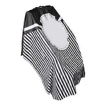 1Pc 160x140cm Rotating Lamp Pattern Barbershop Cape for Hair Cutting Apron Hairdressing Cape Barber Accessories (Black White)