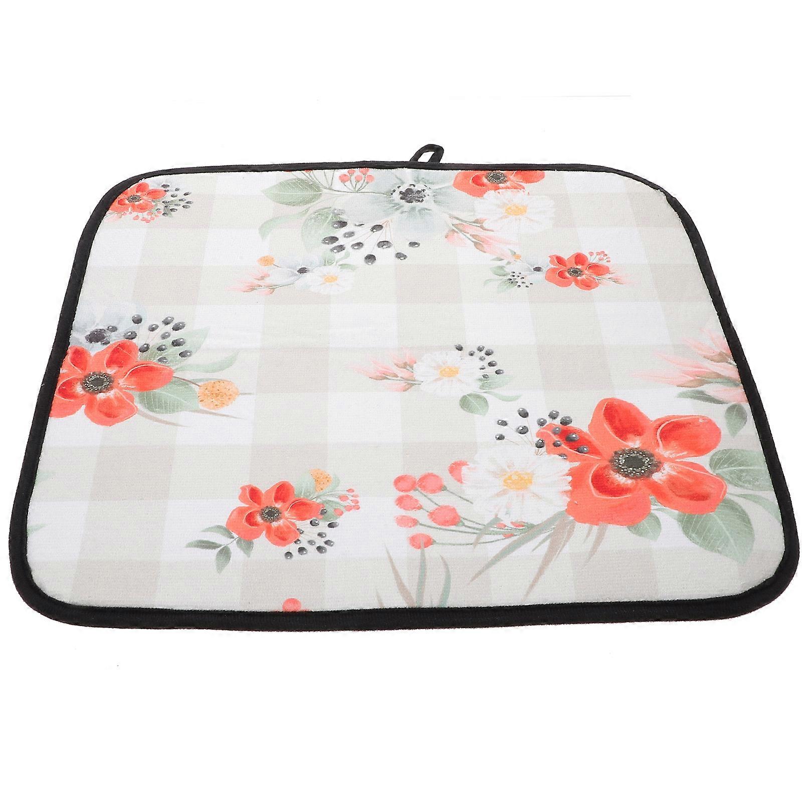 Washable Drying Mat Multi-Function Counter Mat for Dining 5Pcs