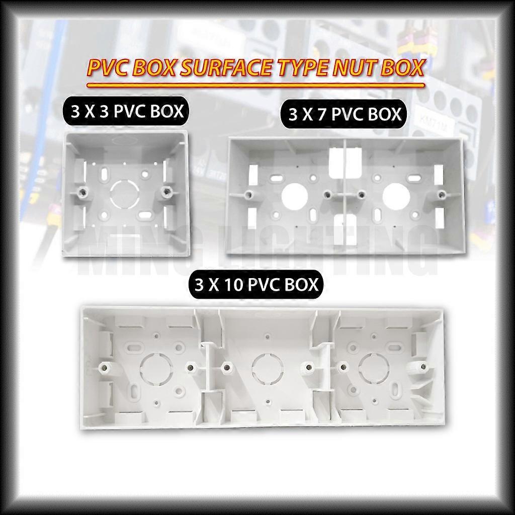 PVC box surface type: Nut box/Electrical box/Base 3X3 3X7 3X10