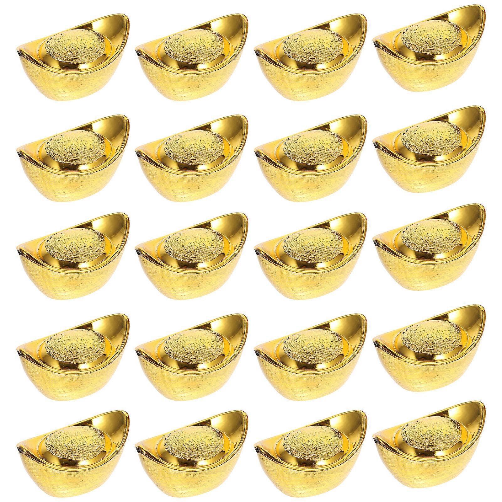 Gold Ingot Shape Candy Box for Storage 20Pcs Lightweight Candy Boxes