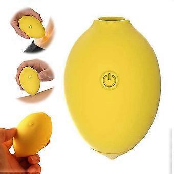 Little Lemon Shaped Handheld Massager Waterproof 12 Intensity Modes Quiet_jsd