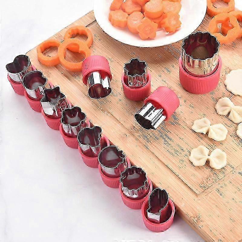 12Pcs/set Kitchen Tool Cutter Mold Cake Cutting Vegetable Fruit DIY Cutting Set