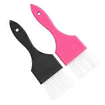 Friseursalon-Färbebürste, schwarzer Haarfärbekamm für den Friseurgebrauch, 2 Stück