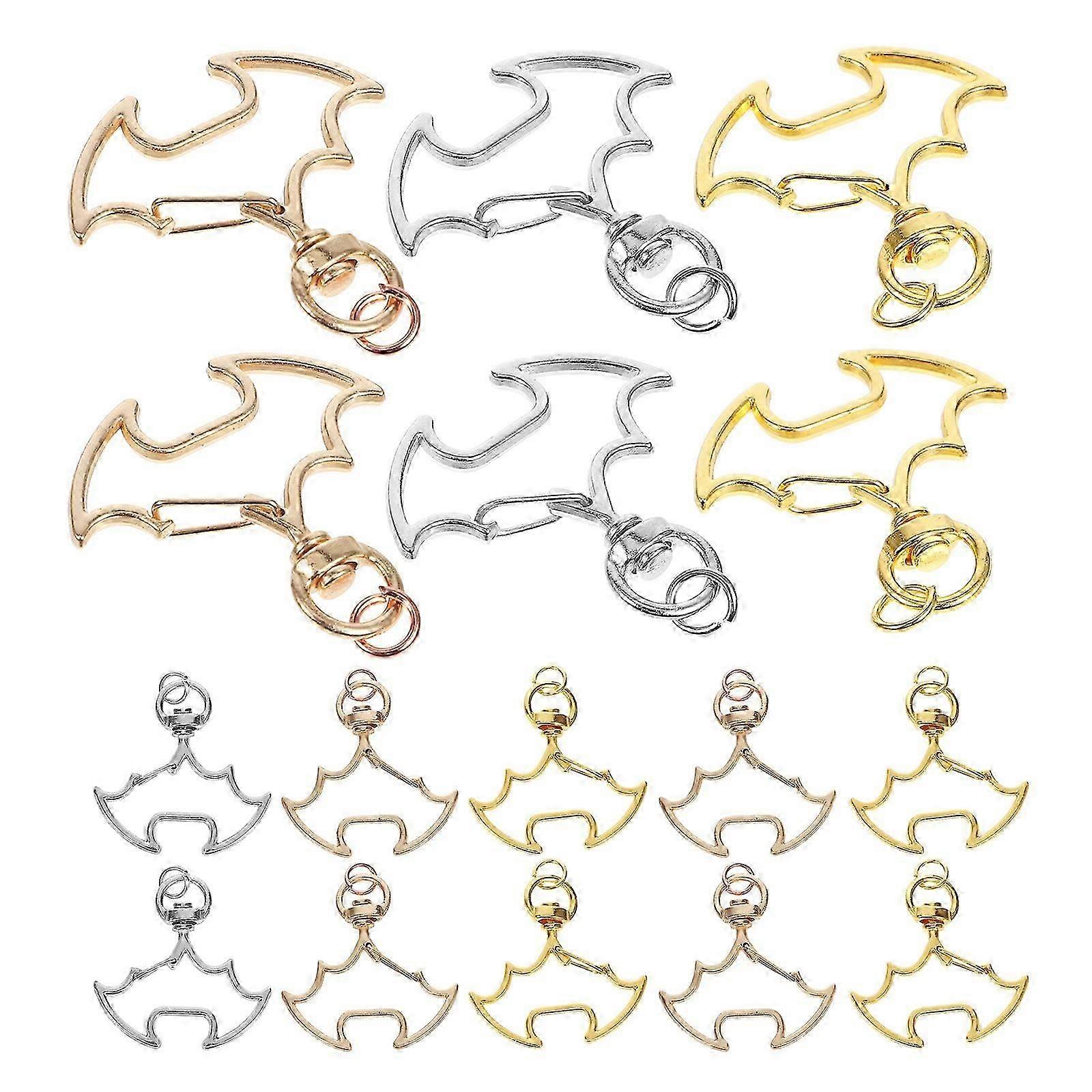 Keychains Trigger Snap Hook Keychain Clips Bat Clasps DIY Projects Gold 30Pcs