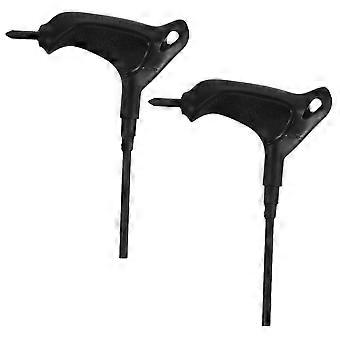 2pcs Multifunktionaler T-Griff Schraubenschlüssel Ergonomischer T-Schlüssel für Rollschuhe Inline Skate und Skateboards Skate Tool Rollschuhe Zubehör