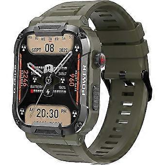 1.85'' Rugged Military Smart Watch for Men, Android Bluetooth Calls, 400mAh, HR/Sleep/SpO2