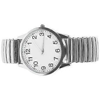 Klassieke herenhorloges, quartzhorloges, minimalistisch, geschikt voor buitenactiviteiten en wandelen, zilverkleurig, rond en lichtgevend, 1 stuk.