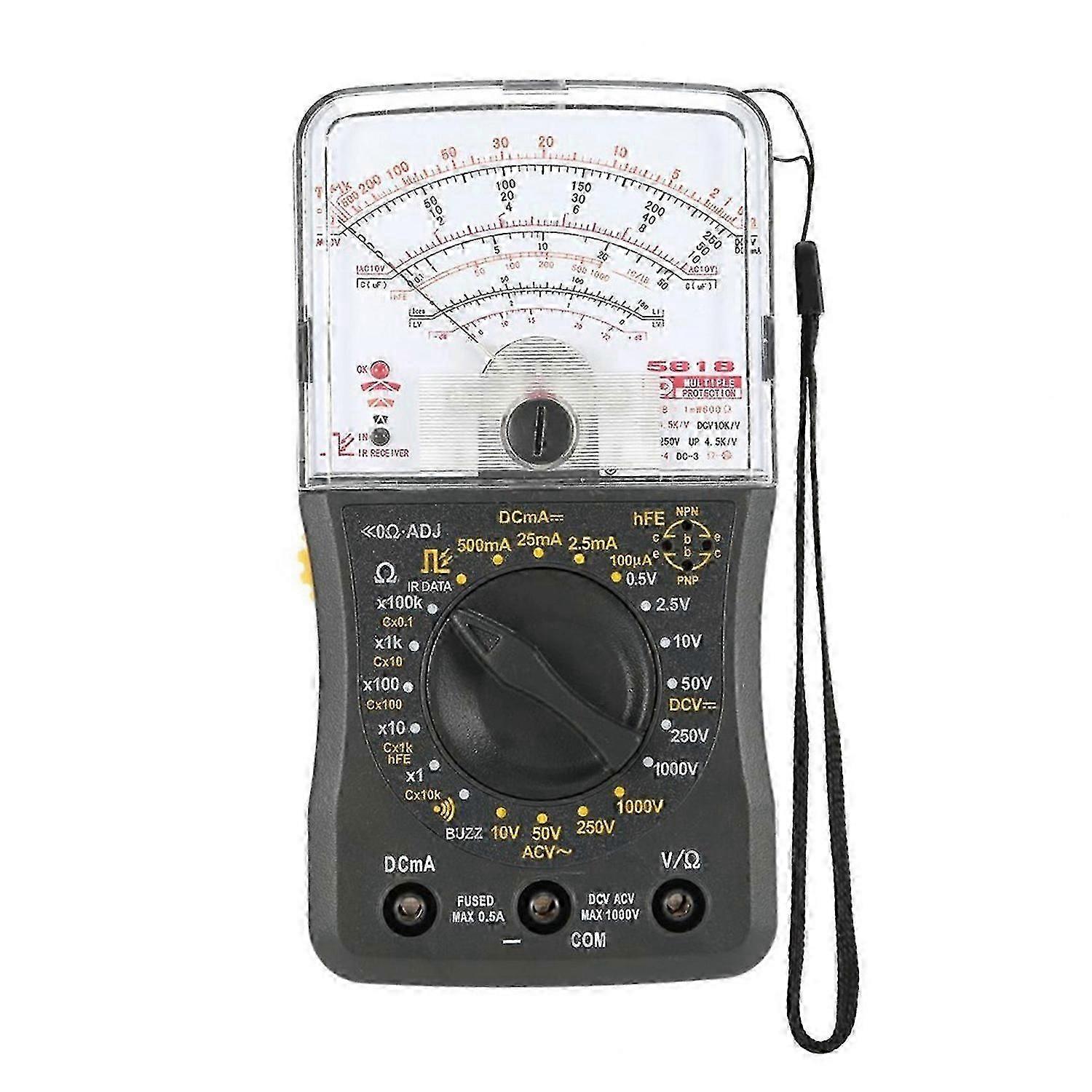 High Precision Handheld Analog Multimeter Voltmeter Ammeter