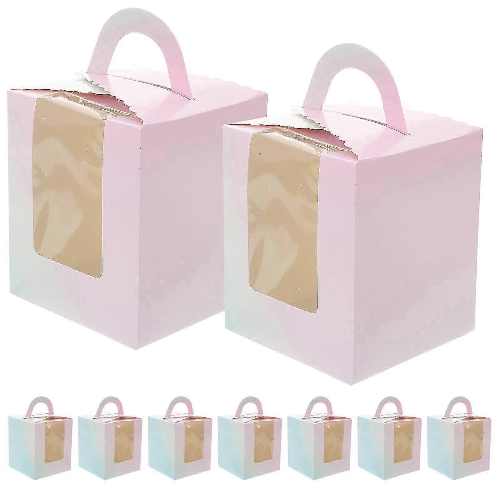 Bakery Cake Box for Storage Use 50Pcs Small Mousse Cake Packing Boxes