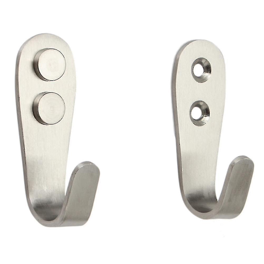 thumbnail image 2 of 5-Pack Superstrong Stainless Steel Over-the-Door Hooks – 3 Large + 2 Small – Rust Resistant 2 of 4