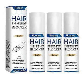 3x Haarwuchs-DHT-Blocker-Spray – Beugt Haarausfall vor, stärkt und verleiht dem Haar Volumen für Männer und Frauen, geeignet für alle Haartypen