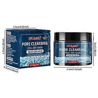 50g Sea Mud Peel-Off Mask, Blackhead Removal Nose Strips, Deep Cleansing for Acne and Oily Skin