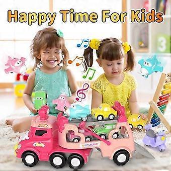 Toy Truck for Children, Gift for Girls Ages 2-6, Toy Truck with Sounds and Lights, Small Car for Children, Toy for Girls, Gift