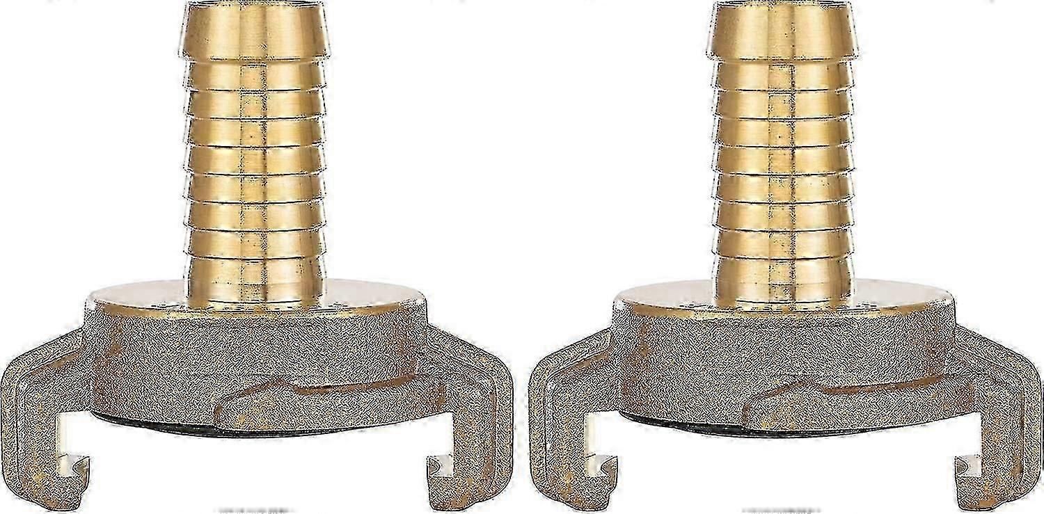 2x Brass Quick Coupling 1/2 Inch Socket (geka System Connection 1/2 Inch Socket)