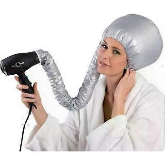 Hair Dryer Bonnet Attachment with Drawstring and Chin Strap, Large Hood for Deep Conditioning, Compatible with All Hand Dryers, Travel Cap