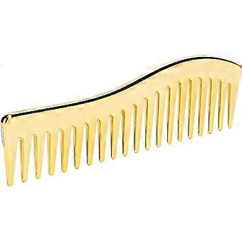 Dww-Peignes Dents Larges(d'or), Peigne Dmlant sans Poigne Peigne de Coiffure Professionnel för Cheveux Boucls eller Raides Cheveux Mouills ou Secs