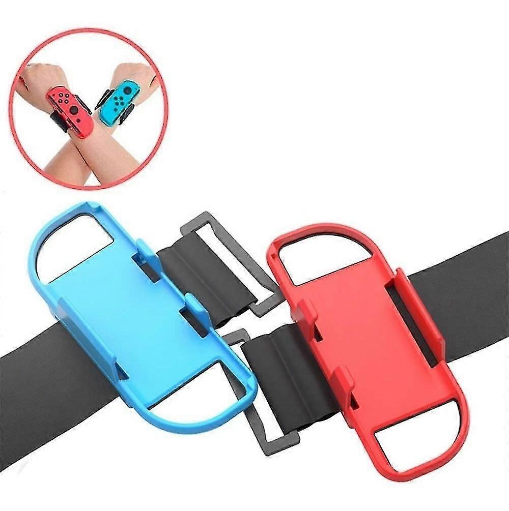 Wrist Strap Game Controller Dance Dance Wrist Strap (blue Red) (2pcs)